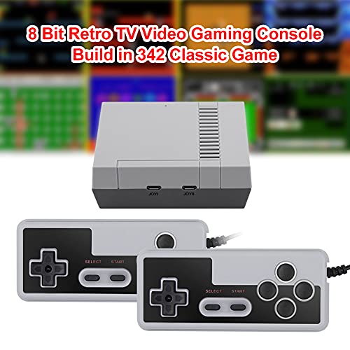 A/A enjoymentlin 8 bits Retro TV videoconsola de videojuegos con controlador con cable construido en 342 juegos clásicos reproductor de juegos portátil
