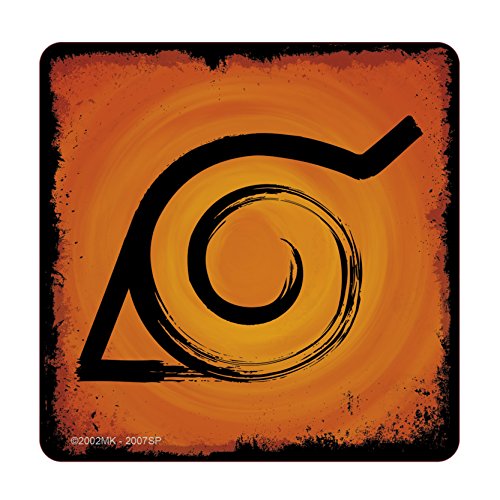 ABYstyle Abysse Corp_ABYCOS007 Naruto Shippuden - Juego de 4 Posavasos con Emblema, Multicolor