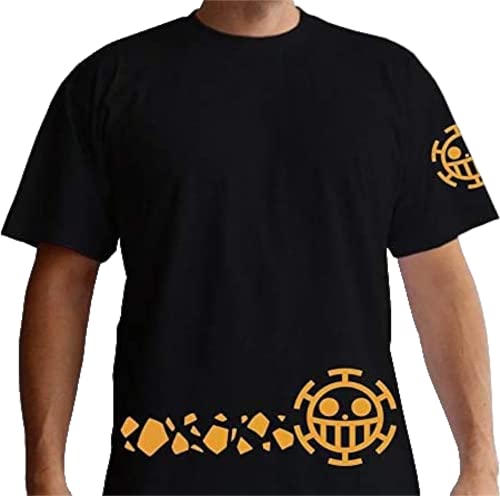 ABYstyle - One Piece - Camiseta - Trafalgar New World - Hombre - Negro (S)