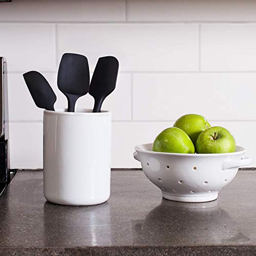 ACAMPTAR Juego De Espátula De Silicona Negra De 3 Piezas - Espátulas De Goma Sin Costura Resistentes Al Calor 600 Fahrenheit - Espátula Peque？a, Espátula Grande para Cocinar Y Hornear