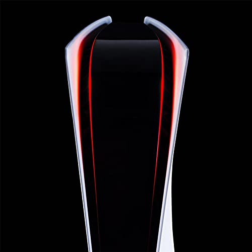 Accesorio de calcomanías de barras de luz - Adhesivos de barras de luces LED personalizados de fluorescencia Calcomanías para la versión de disco de consola PS5 (rojo + amarillo + púrpura)