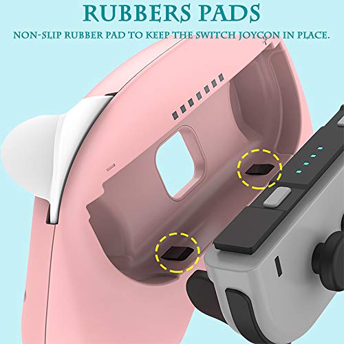 Accesorios 8 en 1 Switch Joycon SONVIEE 2 Switch Joy-Con y 2 mandos para el volante con 4 tapas de repuesto para el pulgar