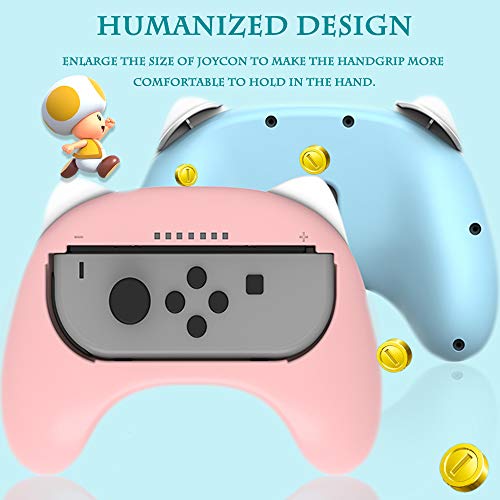 Accesorios 8 en 1 Switch Joycon SONVIEE 2 Switch Joy-Con y 2 mandos para el volante con 4 tapas de repuesto para el pulgar