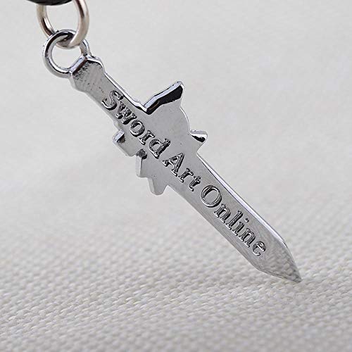 Accesorios de Anime Sword Art Online Kirito Kazuto Arma Tres Espadas Colgante de Aleación