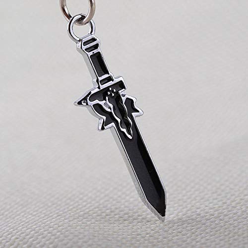 Accesorios de Anime Sword Art Online Kirito Kazuto Arma Tres Espadas Colgante de Aleación