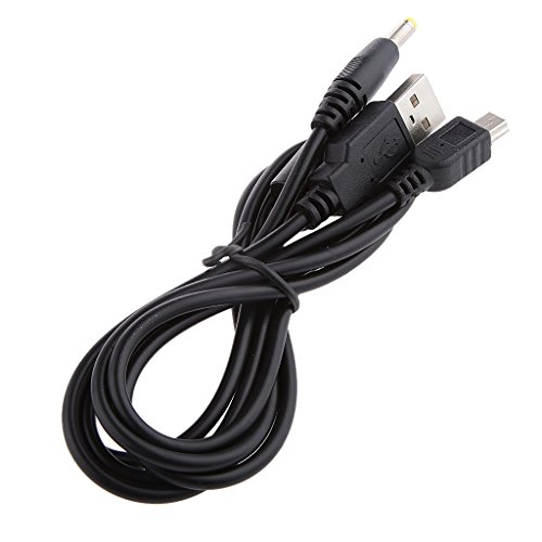 Accesorios de Sony PSP 1000 2000 3000 Negro 2 in 1 USB Cable de Carga de Datos Cargador