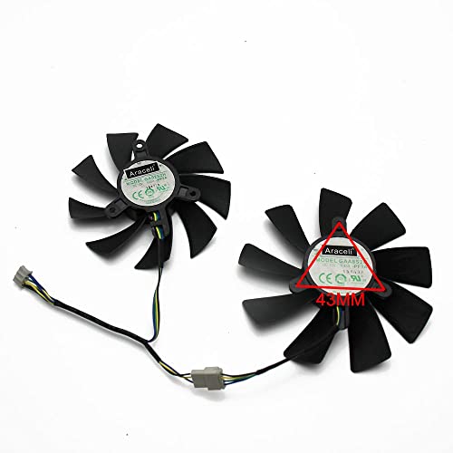 ACD Ventilador de gráficosVentilador de refrigeración de Tarjeta gráfica Doble 87MM GA92S2H 100MM G GAA8S2U Ventilador de refrigeración de 4 Pines Fit for ZOTAC GTX 1060 1070 Ti Mini HA 1080 Ti Mini(
