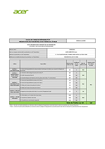 Acer Aspire 3 A317-53-34A6 - Ordenador portátil de 17,3 Pulgadas, HD+, portátil (Intel Core i3-1115G4, RAM de 8 GB, SSD 512 GB, Intel UHD Graphics, Windows 10) - Teclado AZERTY (francés), Color Gris