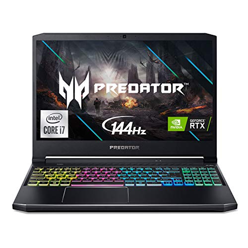 Acer Predator Helios 300 Gaming Laptop, Intel i7-10750H, NVIDIA GeForce RTX 3060 6GB, 15.6" FHD 144Hz 3ms IPS Display, 16GB DDR4, 512GB NVMe SSD, WiFi 6 American English Backlit Keyboard