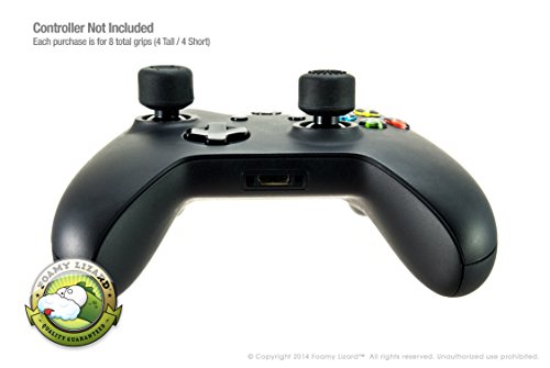 aceshot Thumb Grips (8pc) para Xbox Uno por espuma lizard174; sudor libre 100% silicona precisión plataforma Raised antideslizante de goma analógico pulgar Stick Grips para Xbox One Controlador (8 unidades por orden)