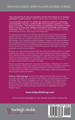 Achieving Sustainable Production of Poultry Meat Volume 2: Breeding and Nutrition (14) (Burleigh Dodds Series in Agricultural Science)