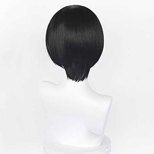 Ada Wong Cosplay peluca corta recta negra anime fiesta Halloween disfraz Pelucas