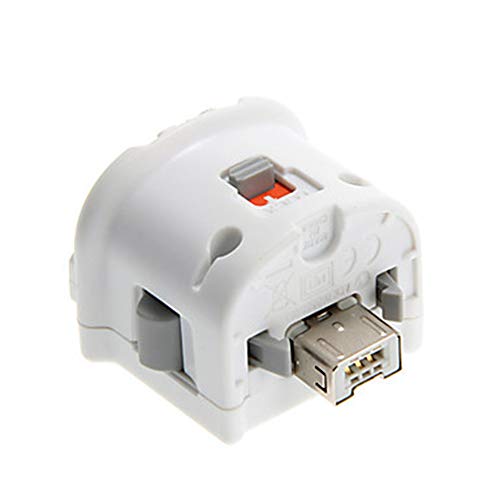 Adaptador Motion Plus - Sensor de alta calidad Motion Plus para consola Nintendo Wii, mando a distancia inalámbrico Wiimote, color negro y blanco