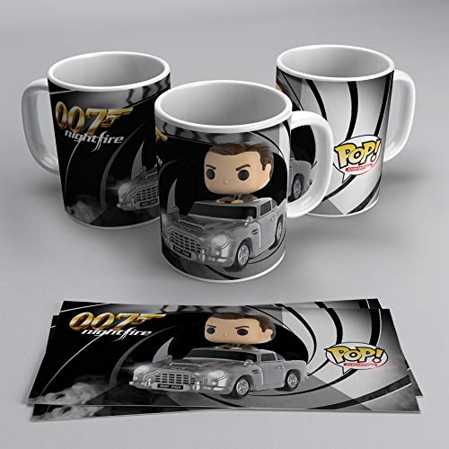 adaysusdetalles 007 NIGHTFIRE, Taza, Unidad Desayuno Regalo Cumpleanos Sorpresa