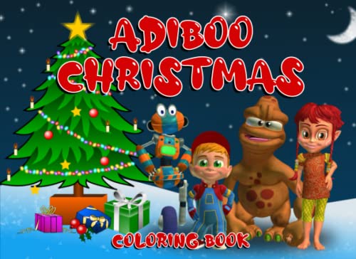 Adiboo Christmas Coloring Book: Gift for Kids and Fans