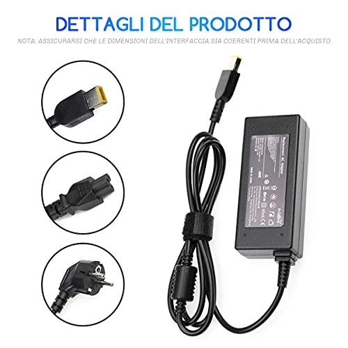 ADLX45NCC3A ADLX45NDC3A ADLX45NLC3A Adaptador de Cargador 45W 20V 2.25A para Lenovo ThinkPad G50 V110 L440 X270 X240 X250 T470 T430 T440 T460 X1 Carbon Gen2 / 3/4 Fuente de alimentación