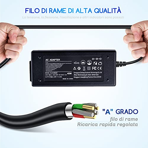 ADLX45NCC3A ADLX45NDC3A ADLX45NLC3A Adaptador de Cargador 45W 20V 2.25A para Lenovo ThinkPad G50 V110 L440 X270 X240 X250 T470 T430 T440 T460 X1 Carbon Gen2 / 3/4 Fuente de alimentación