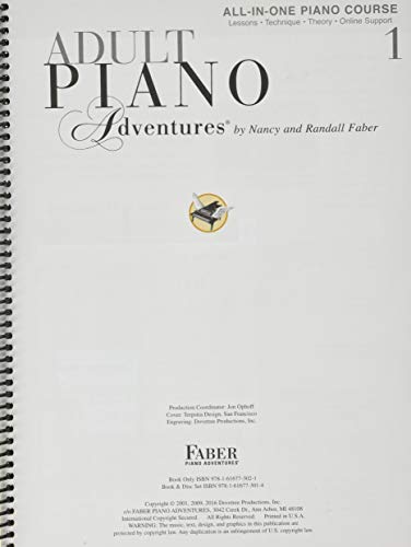 Adult piano adventures all-in-one lesson book 1 piano +enregistrements online: Spiral Bound