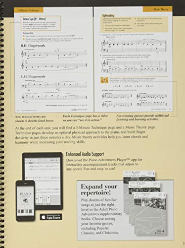 Adult piano adventures all-in-one lesson book 1 piano +enregistrements online: Spiral Bound