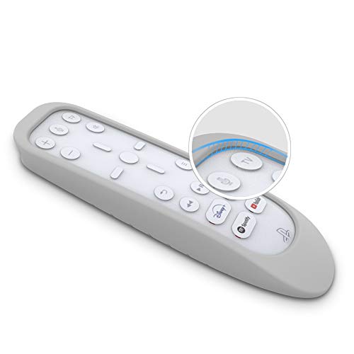 Aerku Funda Compatible con Sony PS5 Remoto Multimedia, Funda Protectora de Silicona Ligera, Antideslizante, a Prueba de Golpes Funda Protectora - Gris