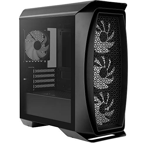 Aerocool AEROONEMINIFROST, caja PC Micro ATX, 4 ventiladores,2 paneles, negro