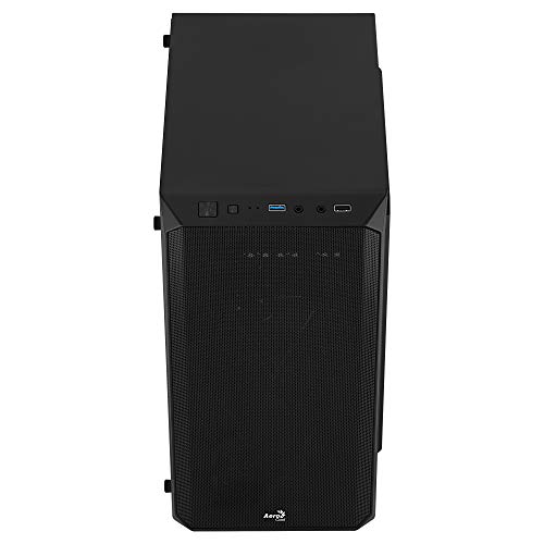 Aerocool CS107V1, Caja PC MicroATX, Ventana lateral, Ventilador 120 mm, Negro