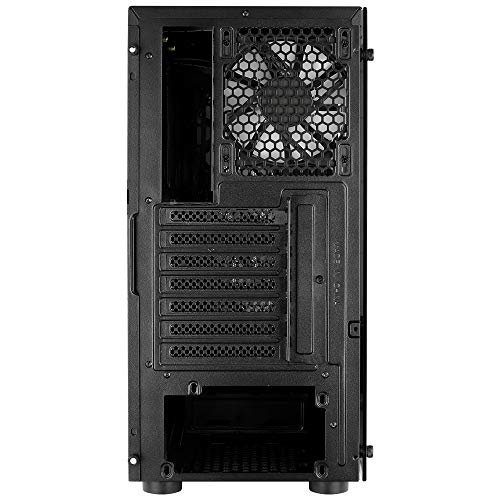 Aerocool SENTINEL, caja de PC ATX, cristal templado, 3 ventiladores RGB 120mm, Negro