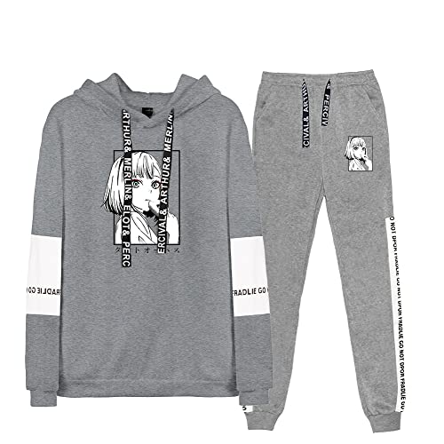 AHDSJDG Takt op.Destiny Traje de Dos Sudadera con Capucha + Carta Cordón Bolsillo Pantalones para Correr Manga Larga Hoodie Suéter Pantalones Ropa de Deporte Anime Cosplay Hombres y Mujeres Piezas