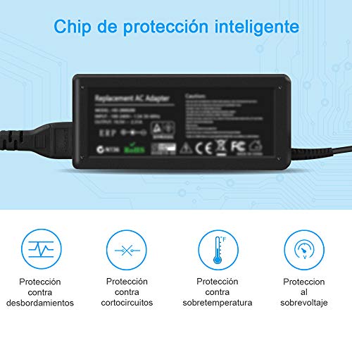 aifulo Cargador para Portátil HP 45W, 19.5V 2.31A Cargador Adaptador Fuente de Alimentación Compatible con HP ProBook 430 G4 440 G4, Stream 11 13 14, EliteBook 840 G3 G5, Pavilion X360 11 13 15