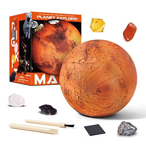 AIHOME Sistema solar Planet Gems Dig Kit para niños, kit de excavación de gemas de piedras preciosas, kit de ciencia de juguetes de bricolaje, regalos únicos de Navidad para niños y niñas