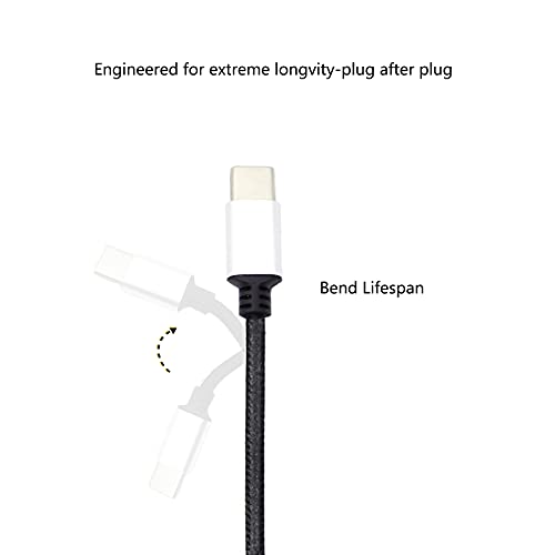 Aiivioll Upgrade HD598 - Cable de Repuesto para Auriculares Sennheiser HD598, HD598 SE, HD518, HD558, HD598 CS, HD599, HD579, con micrófono Integrado y Control de Volumen (Negro)