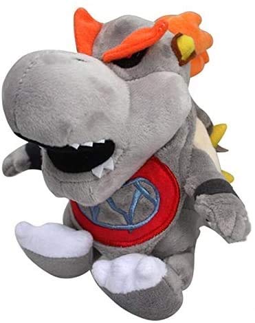AKLDPD 17 cm Mario Bros 3D Land Bone Kuba Dragon Toy Relleno Cumpleaños Niños Toy Relleno Bowser Koopa JR Peluche Muñeca Peluche Toy Relleno Suave para el Regalo