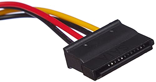 Akyga AK-CA-17 - Cable adaptador (conector Molex macho a conector SATA hembra HDD/SSD, 15 cm)