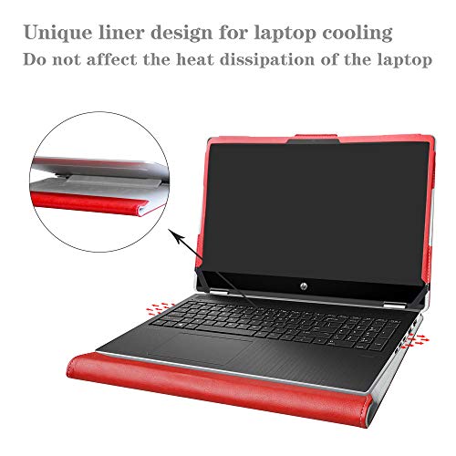 Alapmk Diseñado La Funda Protectora para 15.6" HP Pavilion x360 15 15-dqXXXX/HP OMEN Gaming 15-ekXXXX 15-enXXXX (15-ek0015ns) Laptop[Not fit Pavilion X360 15-crXXXX 15-brXXX 15-bkXXX],Rojo