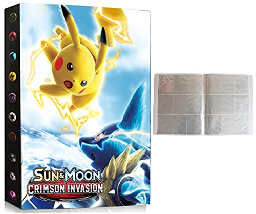 Album de Cartas, Album Para Cartas, Carpeta de Cartas, Sostiene hasta 432 tarjetas (SD-PIKA)