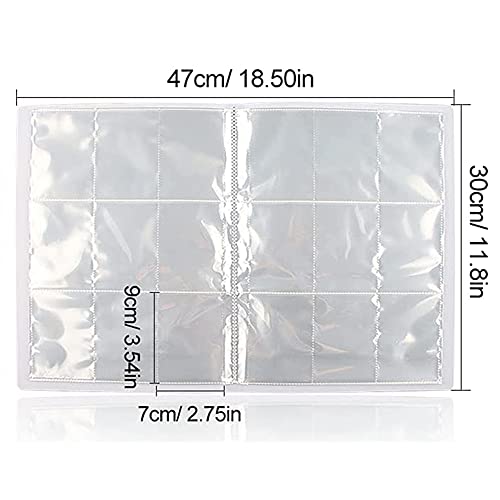 Album de Cartas, Album Para Cartas, Carpeta de Cartas, Sostiene hasta 432 tarjetas (SD-PIKA)