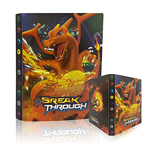 Álbum Titular de Tarjetas,Carpeta Compatible con Cartas de Poke, Álbum Titular Compatible con Cartas, GX y EX Cartas Álbum, 30 páginas 240 Tarjetas Capacidad