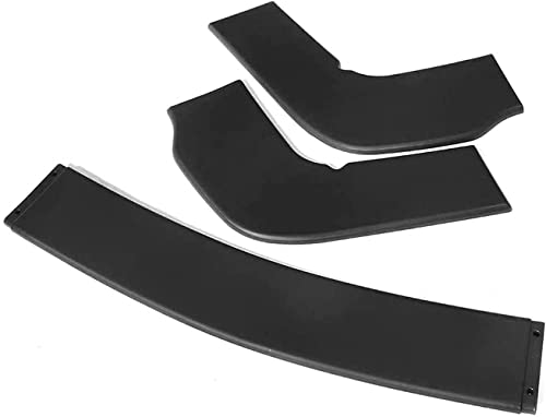 Alerón delantero del coche 3PCS Coche Bumper Front Front Spoiler Lip Splitter, Funda protectora del kit de cuerpo de difusor extraíble de la parte inferior, Adecuado for Dodge Challenger SXT SXT HELLC