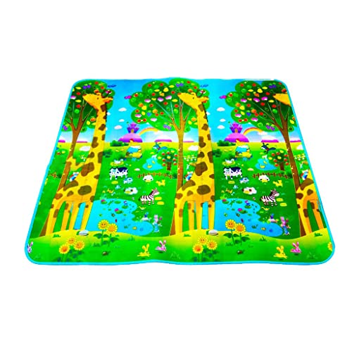 Alfombra de suelo para bebé, juego de suelo para bebé, alfombra de juego de espuma, alfombra de juego para niños pequeños, frutas, alfabetos, patrón de animales, decoración de habitación infantil