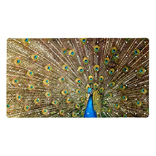 Alfombrilla antideslizante para bañera de bebé antideslizante con ventosas Animal pavo real bañeras masaje ducha Mat