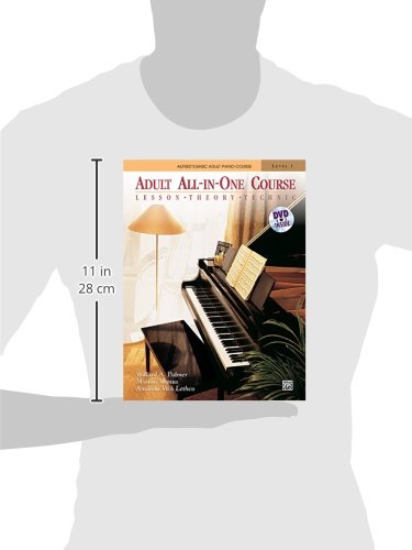 Alfred's Basic Adult All-in-One Course, Book 1: Lesson - Theory - Technic (Alfred's Basic Adult Piano Course)