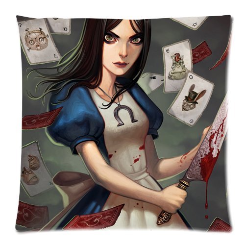 Alice Madness Returns Pillowcases Custom Pillow Case Cushion Cover 18 X 18 Inch Two Sides