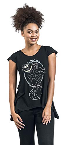 Alicia en el País de Las Maravillas We're All Mad Here Mujer Camiseta Negro S