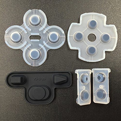 Almohadillas de goma conductor de silicona para Sony Playstation 3 PS3 controlador para Dualshock 3 botones reparación pieza de repuesto