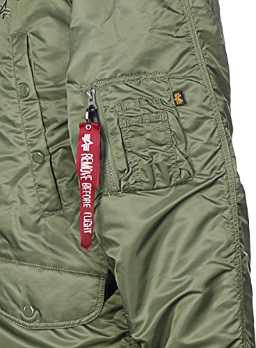 ALPHA INDUSTRIES N3B Parka, Verde (Sage-Green), XXL para Hombre