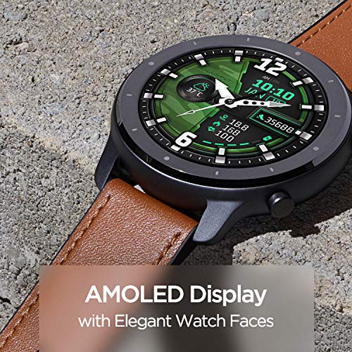 Amazfit GTR 47mm Reloj Inteligente Deportivo AMOLED de 1.39",GPS GLONASS Integrado Frecuencia Cardíaca de 24 Horas Larga duración de batería 12 Deportes Diferentes Aluminium Alloy