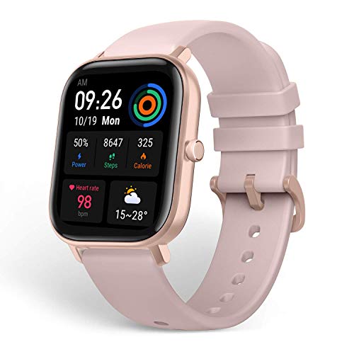 Amazfit GTS Reloj Smartwactch Deportivo | 14 días Batería | GPS+Glonass | Sensor Seguimiento Biológico BioTracker™ PPG | Frecuencia Cardíaca | Natación | Bluetooth 5.0 (iOS & Android) Pink - Rosa