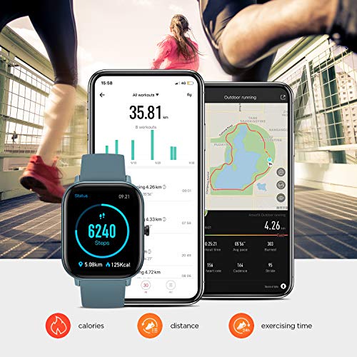 Amazfit GTS Smartwatch Fitness tracker con multitud de perfiles de actividad físcia y con GPS embebido, resistencia al agua 5 ATM (Gris)