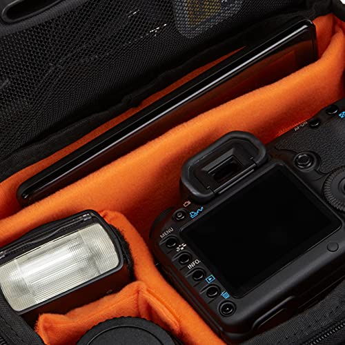 Amazon Basics - Bolsa para cámaras DSLR y accesorios (tamaño grande), negro