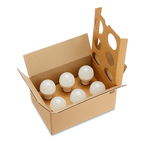 Amazon Basics - Bombilla rosca Edison LED Profesional E27, equivalente a 100 W, blanco frío, no regulable, paquete de 6